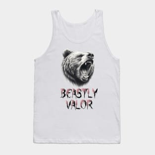 Beastly valor-Bear fangs Tank Top